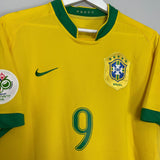 Shop 2006/08 BRAZIL RONALDO #9 HOME SHIRT (L) NIKE, classic football shirts, vintage football shirts & retro soccer jerseys at Cult Kits