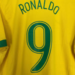 Shop 2006/08 BRAZIL RONALDO #9 HOME SHIRT (L) NIKE, classic football shirts, vintage football shirts & retro soccer jerseys at Cult Kits