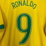 Shop 2006/08 BRAZIL RONALDO #9 HOME SHIRT (L) NIKE, classic football shirts, vintage football shirts & retro soccer jerseys at Cult Kits
