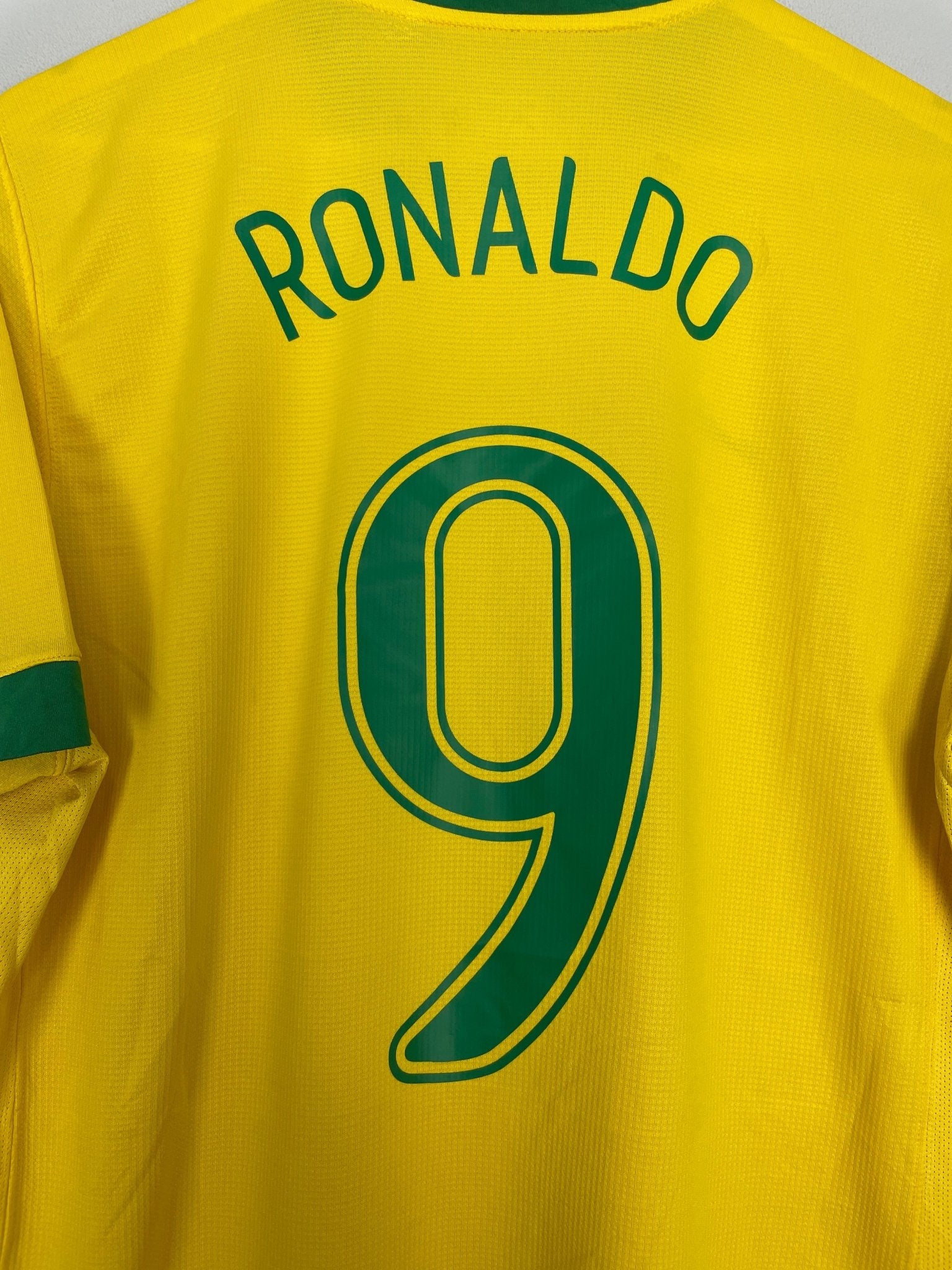 Shop 2006/08 BRAZIL RONALDO #9 HOME SHIRT (L) NIKE, classic football shirts, vintage football shirts & retro soccer jerseys at Cult Kits
