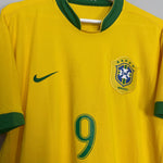 Shop 2006/08 BRAZIL RONALDO #9 HOME SHIRT (L) NIKE, classic football shirts, vintage football shirts & retro soccer jerseys at Cult Kits