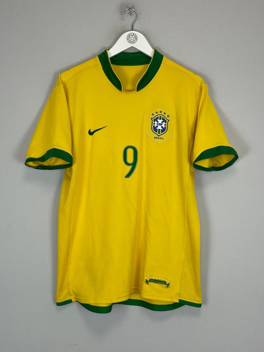 2006/08 BRAZIL RONALDO 9 HOME SHIRT (M) NIKE - Cult Kits - Medium - Buy Vintage Football Shirts, Authentic Retro Football Shirts For Sale, Classic Football Shirts & Soccer Jersey