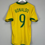 2006/08 BRAZIL RONALDO 9 HOME SHIRT (M) NIKE - Cult Kits - Medium - Buy Vintage Football Shirts, Authentic Retro Football Shirts For Sale, Classic Football Shirts & Soccer Jersey