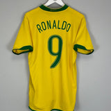 2006/08 BRAZIL RONALDO 9 HOME SHIRT (M) NIKE - Cult Kits - Medium - Buy Vintage Football Shirts, Authentic Retro Football Shirts For Sale, Classic Football Shirts & Soccer Jersey