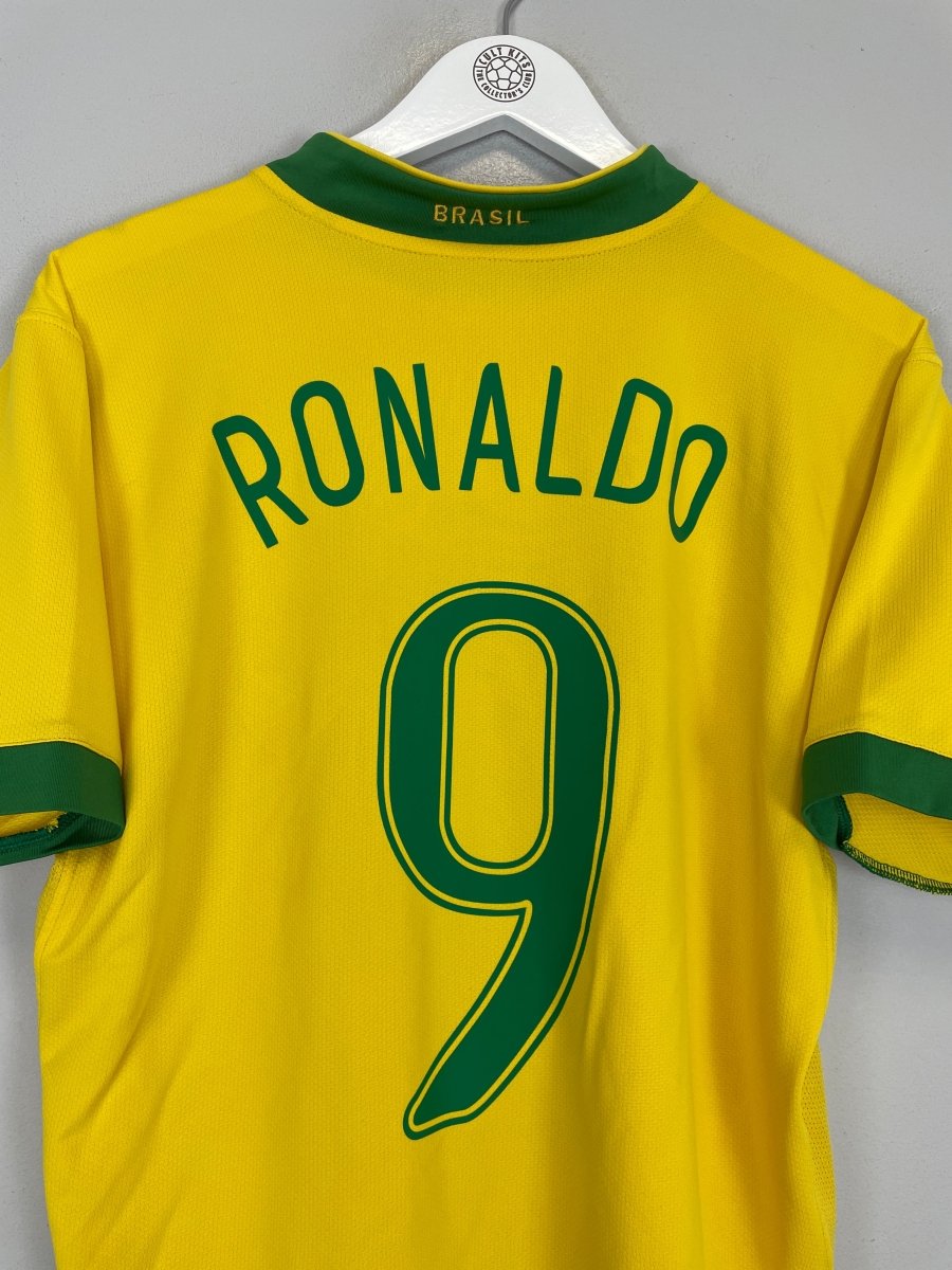2006/08 BRAZIL RONALDO 9 HOME SHIRT (M) NIKE - Cult Kits - Medium - Buy Vintage Football Shirts, Authentic Retro Football Shirts For Sale, Classic Football Shirts & Soccer Jersey