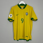 Shop 2006/08 BRAZIL RONALDO #9 HOME SHIRT (M) NIKE, classic football shirts, vintage football shirts & retro soccer jerseys at Cult Kits