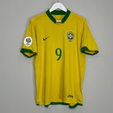Shop 2006/08 BRAZIL RONALDO #9 HOME SHIRT (M) NIKE, classic football shirts, vintage football shirts & retro soccer jerseys at Cult Kits