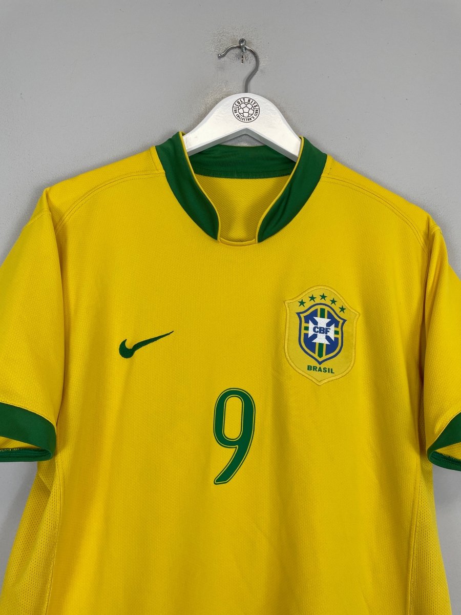 2006/08 BRAZIL RONALDO 9 HOME SHIRT (M) NIKE - Cult Kits - Medium - Buy Vintage Football Shirts, Authentic Retro Football Shirts For Sale, Classic Football Shirts & Soccer Jersey