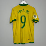 Shop 2006/08 BRAZIL RONALDO #9 HOME SHIRT (M) NIKE, classic football shirts, vintage football shirts & retro soccer jerseys at Cult Kits