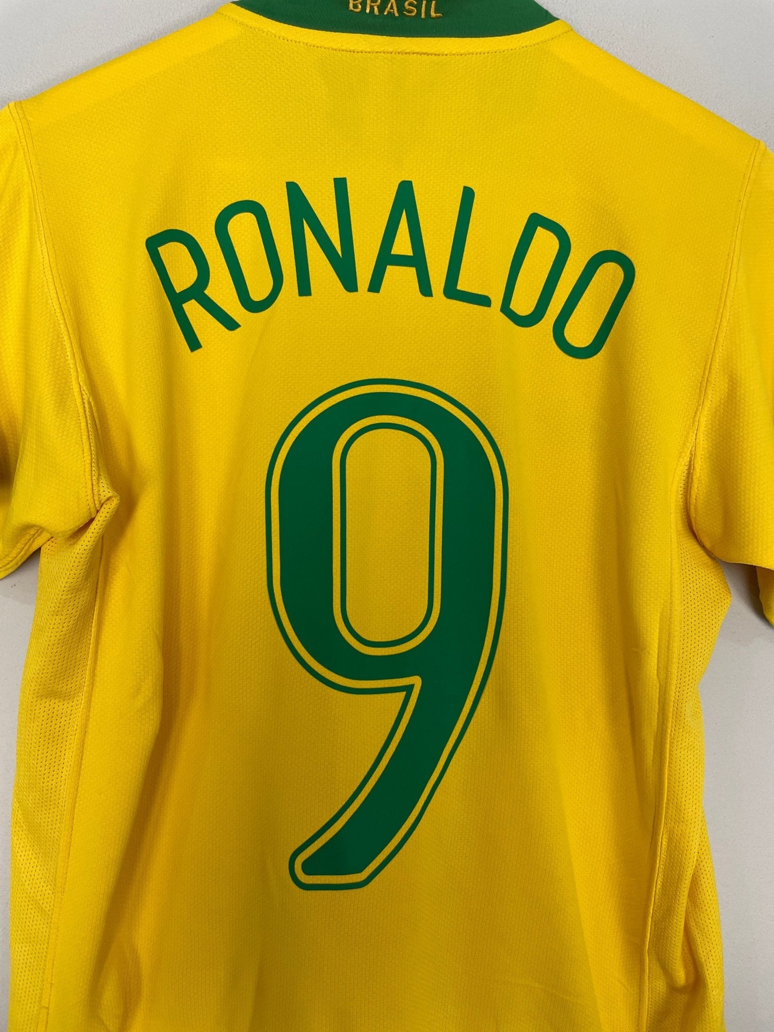 Shop 2006/08 BRAZIL RONALDO #9 HOME SHIRT (S) NIKE, classic football shirts, vintage football shirts & retro soccer jerseys at Cult Kits
