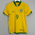 Shop 2006/08 BRAZIL RONALDO #9 HOME SHIRT (S) NIKE, classic football shirts, vintage football shirts & retro soccer jerseys at Cult Kits