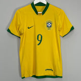 Shop 2006/08 BRAZIL RONALDO #9 HOME SHIRT (S) NIKE, classic football shirts, vintage football shirts & retro soccer jerseys at Cult Kits