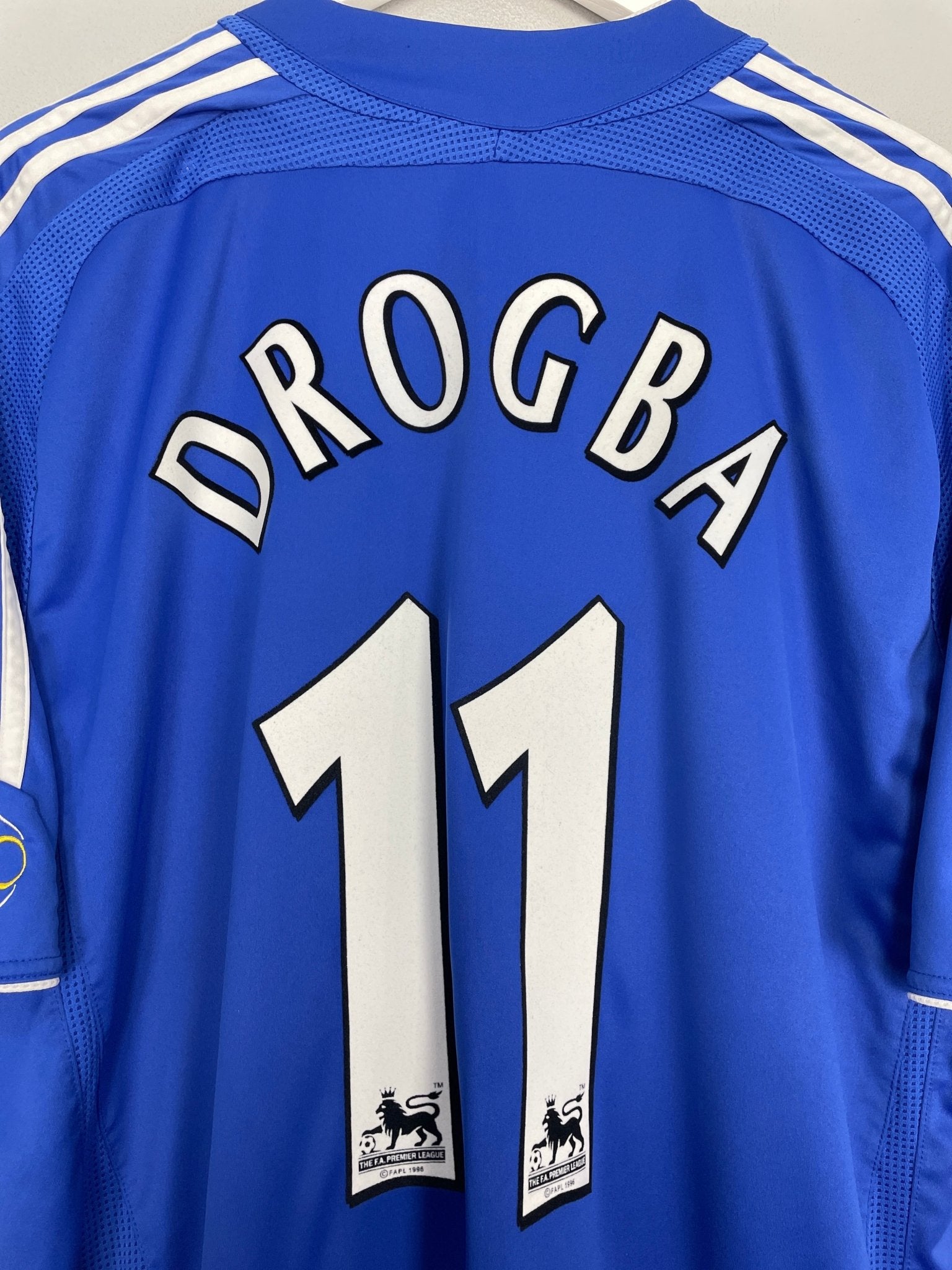 Shop 2006/08 CHELSEA DROGBA #11 HOME SHIRT (XXL) ADIDAS, classic football shirts, vintage football shirts & retro soccer jerseys at Cult Kits