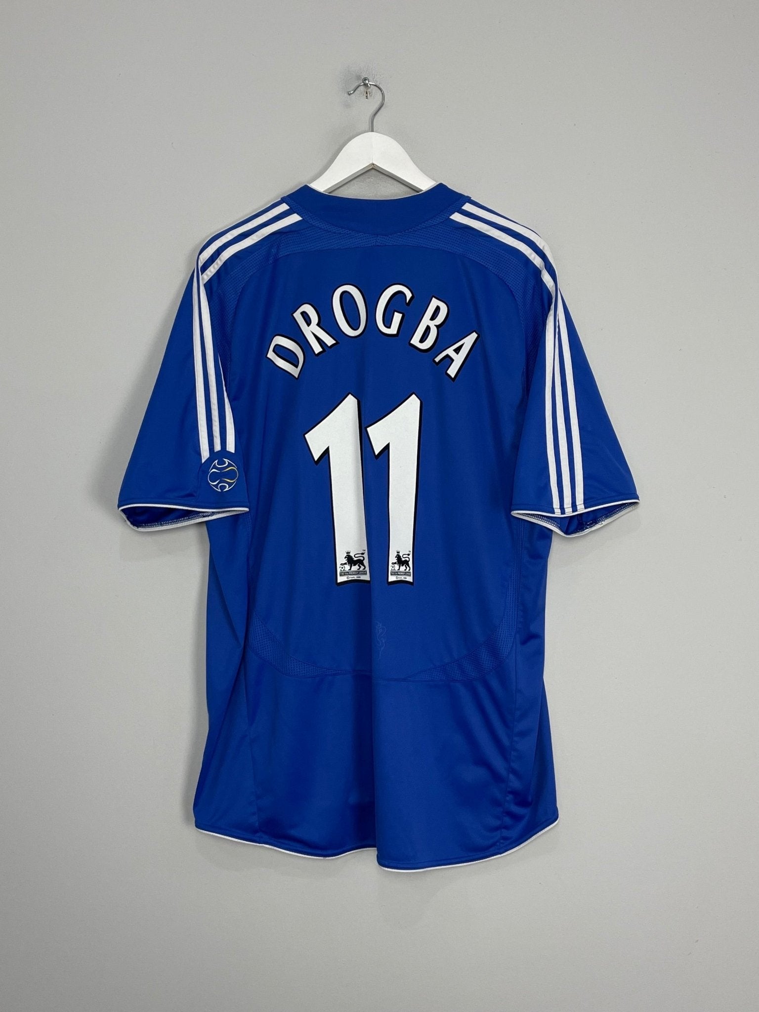 Shop 2006/08 CHELSEA DROGBA #11 HOME SHIRT (XXL) ADIDAS, classic football shirts, vintage football shirts & retro soccer jerseys at Cult Kits