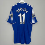Shop 2006/08 CHELSEA DROGBA #11 HOME SHIRT (XXL) ADIDAS, classic football shirts, vintage football shirts & retro soccer jerseys at Cult Kits
