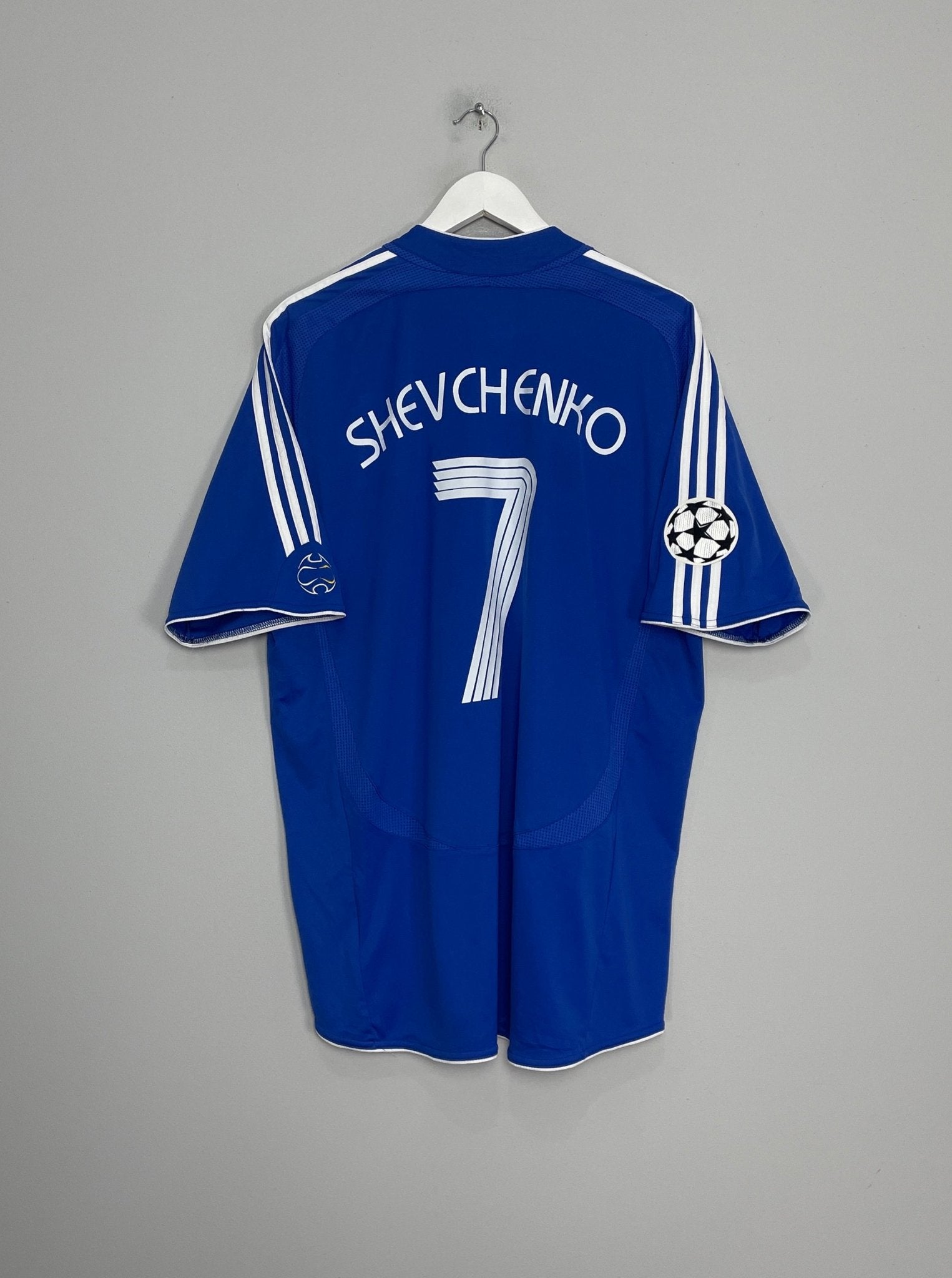 Shop 2006/08 CHELSEA SHEVCHENKO #7 C/L HOME SHIRT (XL) ADIDAS, classic football shirts, vintage football shirts & retro soccer jerseys at Cult Kits