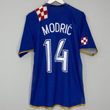 Shop 2006/08 CROATIA MODRIC #14 AWAY SHIRT (L) NIKE, classic football shirts, vintage football shirts & retro soccer jerseys at Cult Kits