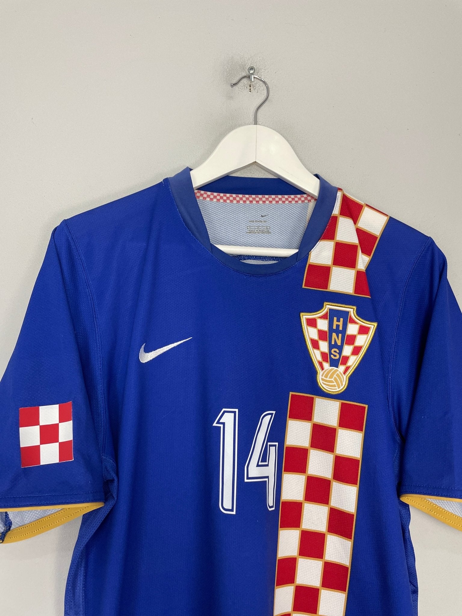 Shop 2006/08 CROATIA MODRIC #14 AWAY SHIRT (L) NIKE, classic football shirts, vintage football shirts & retro soccer jerseys at Cult Kits