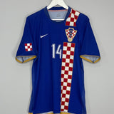 Shop 2006/08 CROATIA MODRIC #14 AWAY SHIRT (L) NIKE, classic football shirts, vintage football shirts & retro soccer jerseys at Cult Kits