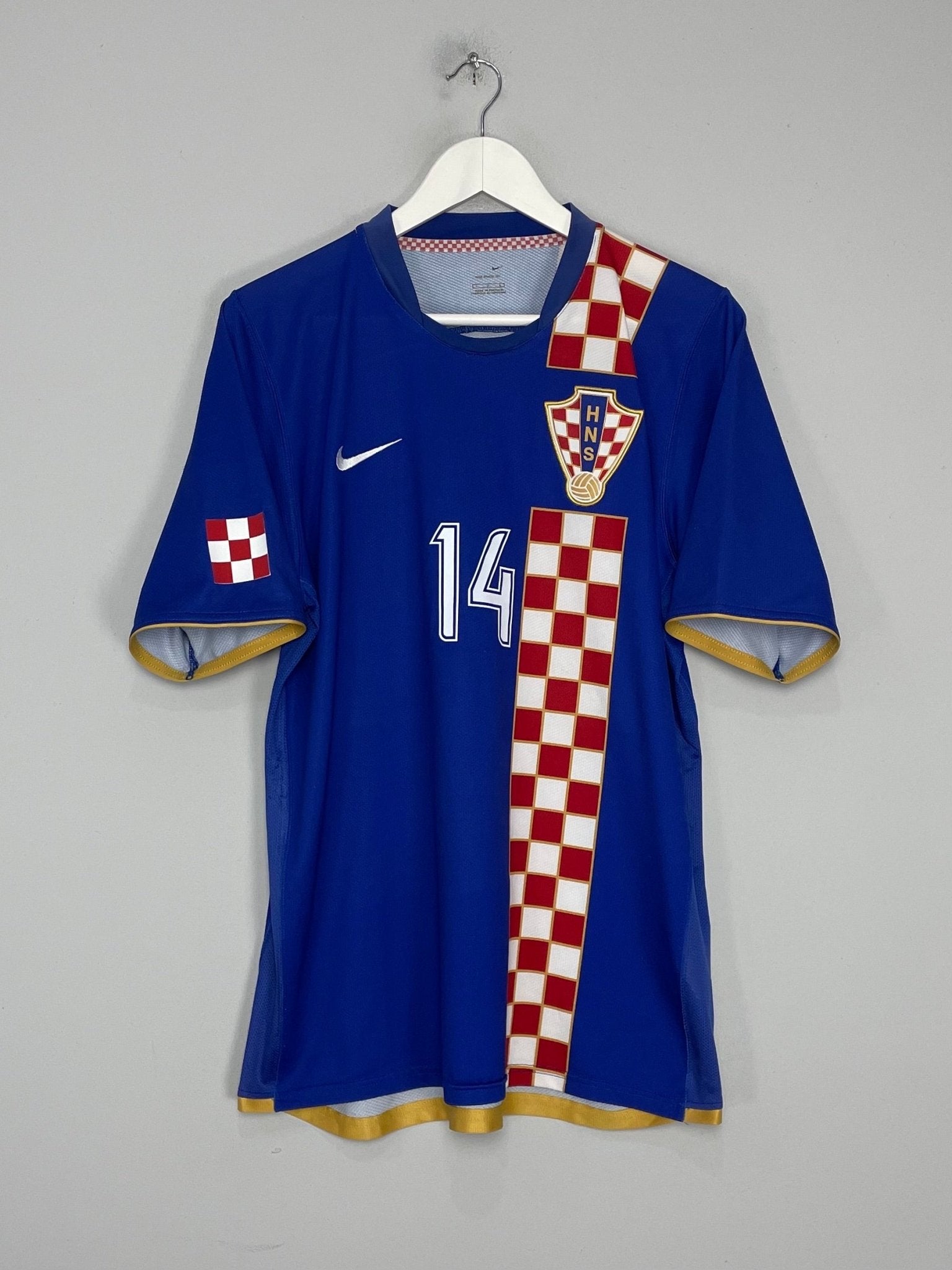 Shop 2006/08 CROATIA MODRIC #14 AWAY SHIRT (L) NIKE, classic football shirts, vintage football shirts & retro soccer jerseys at Cult Kits