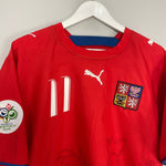 Shop 2006/08 CZECH REPUBLIC NEDVED #11 HOME SHIRT (L) PUMA, classic football shirts, vintage football shirts & retro soccer jerseys at Cult Kits