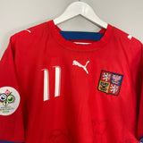 Shop 2006/08 CZECH REPUBLIC NEDVED #11 HOME SHIRT (L) PUMA, classic football shirts, vintage football shirts & retro soccer jerseys at Cult Kits