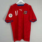 Shop 2006/08 CZECH REPUBLIC NEDVED #11 HOME SHIRT (L) PUMA, classic football shirts, vintage football shirts & retro soccer jerseys at Cult Kits