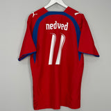 Shop 2006/08 CZECH REPUBLIC NEDVED #11 HOME SHIRT (L) PUMA, classic football shirts, vintage football shirts & retro soccer jerseys at Cult Kits