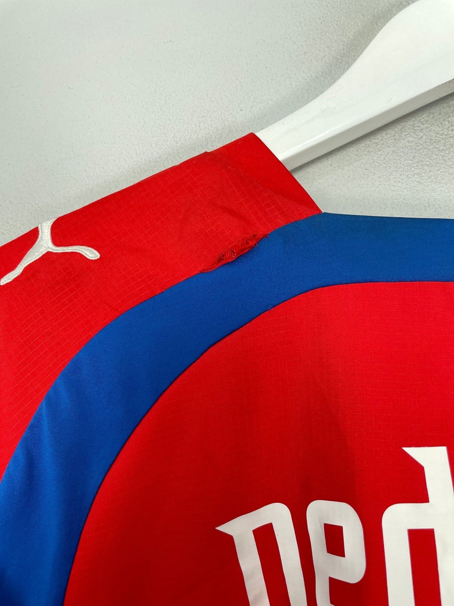 Shop 2006/08 CZECH REPUBLIC NEDVED #11 HOME SHIRT (L) PUMA, classic football shirts, vintage football shirts & retro soccer jerseys at Cult Kits