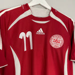 Shop 2006/08 DENMARK BENDTNER #11 HOME SHIRT (M) ADIDAS, classic football shirts, vintage football shirts & retro soccer jerseys at Cult Kits
