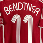 Shop 2006/08 DENMARK BENDTNER #11 HOME SHIRT (M) ADIDAS, classic football shirts, vintage football shirts & retro soccer jerseys at Cult Kits