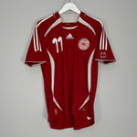 Shop 2006/08 DENMARK BENDTNER #11 HOME SHIRT (M) ADIDAS, classic football shirts, vintage football shirts & retro soccer jerseys at Cult Kits
