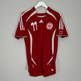 Shop 2006/08 DENMARK BENDTNER #11 HOME SHIRT (M) ADIDAS, classic football shirts, vintage football shirts & retro soccer jerseys at Cult Kits