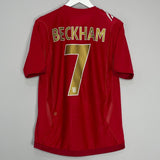 Shop 2006/08 ENGLAND BECKHAM #7 AWAY SHIRT (S) UMBRO, classic football shirts, vintage football shirts & retro soccer jerseys at Cult Kits