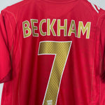 Shop 2006/08 ENGLAND BECKHAM #7 AWAY SHIRT (S) UMBRO, classic football shirts, vintage football shirts & retro soccer jerseys at Cult Kits