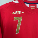 Shop 2006/08 ENGLAND BECKHAM #7 AWAY SHIRT (S) UMBRO, classic football shirts, vintage football shirts & retro soccer jerseys at Cult Kits