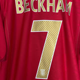 Shop 2006/08 ENGLAND BECKHAM #7 AWAY SHIRT (XL) UMBRO, classic football shirts, vintage football shirts & retro soccer jerseys at Cult Kits