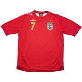 Buy 2006/08 England Beckham 7 Away Shirt (XL) Umbro ~ Free worldwide shipping available ~ Authentic Vintage Football Shirts from Cult Kits