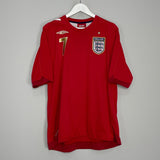 Shop 2006/08 ENGLAND BECKHAM #7 AWAY SHIRT (XL) UMBRO, classic football shirts, vintage football shirts & retro soccer jerseys at Cult Kits