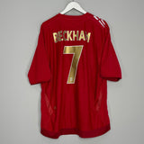 Shop 2006/08 ENGLAND BECKHAM #7 AWAY SHIRT (XXXL) UMBRO, classic football shirts, vintage football shirts & retro soccer jerseys at Cult Kits
