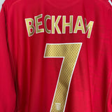 Shop 2006/08 ENGLAND BECKHAM #7 AWAY SHIRT (XXXL) UMBRO, classic football shirts, vintage football shirts & retro soccer jerseys at Cult Kits