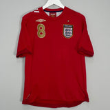 Shop 2006/08 ENGLAND LAMPARD #8 AWAY SHIRT (M) UMBRO, classic football shirts, vintage football shirts & retro soccer jerseys at Cult Kits