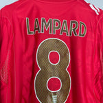 Shop 2006/08 ENGLAND LAMPARD #8 L/S AWAY SHIRT (L) UMBRO, classic football shirts, vintage football shirts & retro soccer jerseys at Cult Kits