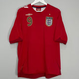 Shop 2006/08 ENGLAND ROONEY #9 AWAY SHIRT (XL) UMBRO, classic football shirts, vintage football shirts & retro soccer jerseys at Cult Kits