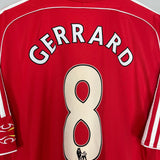 Shop 2006/08 LIVERPOOL GERRARD #6 HOME SHIRT (XXL) ADIDAS, classic football shirts, vintage football shirts & retro soccer jerseys at Cult Kits