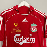 Shop 2006/08 LIVERPOOL GERRARD #8 C/L FINAL HOME SHIRT (S) ADIDAS, classic football shirts, vintage football shirts & retro soccer jerseys at Cult Kits