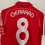 Shop 2006/08 LIVERPOOL GERRARD #8 C/L FINAL HOME SHIRT (S) ADIDAS, classic football shirts, vintage football shirts & retro soccer jerseys at Cult Kits