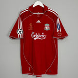 Shop 2006/08 LIVERPOOL GERRARD #8 C/L FINAL HOME SHIRT (XL) ADIDAS, classic football shirts, vintage football shirts & retro soccer jerseys at Cult Kits