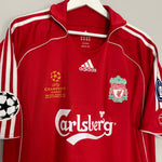 Shop 2006/08 LIVERPOOL GERRARD #8 C/L FINAL HOME SHIRT (XL) ADIDAS, classic football shirts, vintage football shirts & retro soccer jerseys at Cult Kits