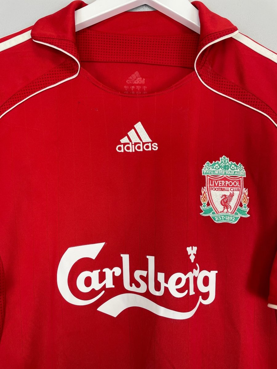 2006/08 LIVERPOOL GERRARD 8 HOME SHIRT (L) ADIDAS - Cult Kits - Large - Buy Vintage Football Shirts, Authentic Retro Football Shirts For Sale, Classic Football Shirts & Soccer Jersey